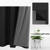 DWCN 100% Black Out Curtains 63 Length for Bedroom/Living Room/Nursery/Office