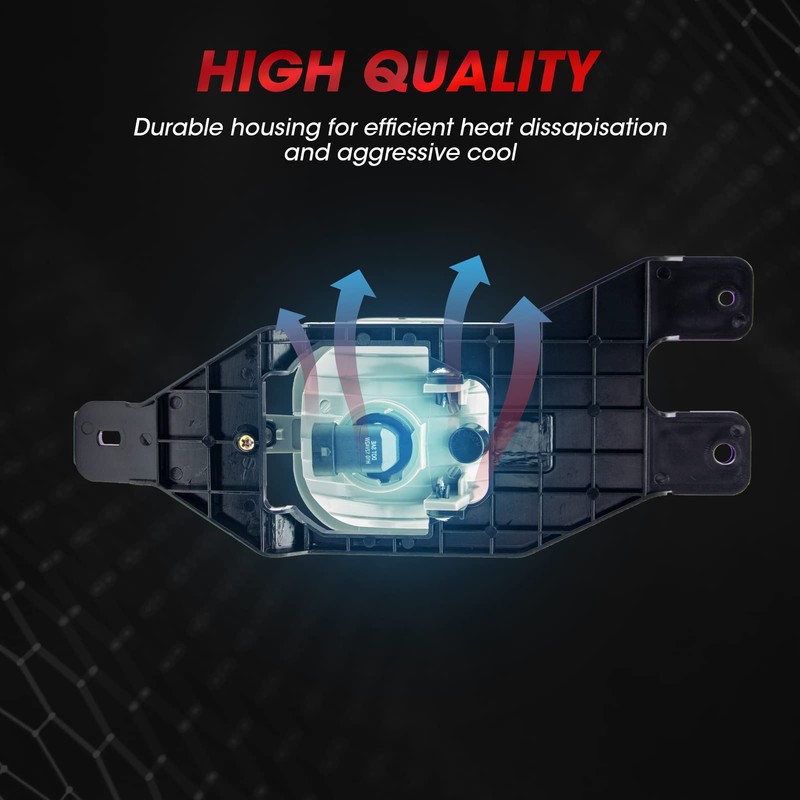 WEZEMLIGHT Fog Light Assembly Replacement For 1999-2004 Ford F250/350/450/550(Super Duty)