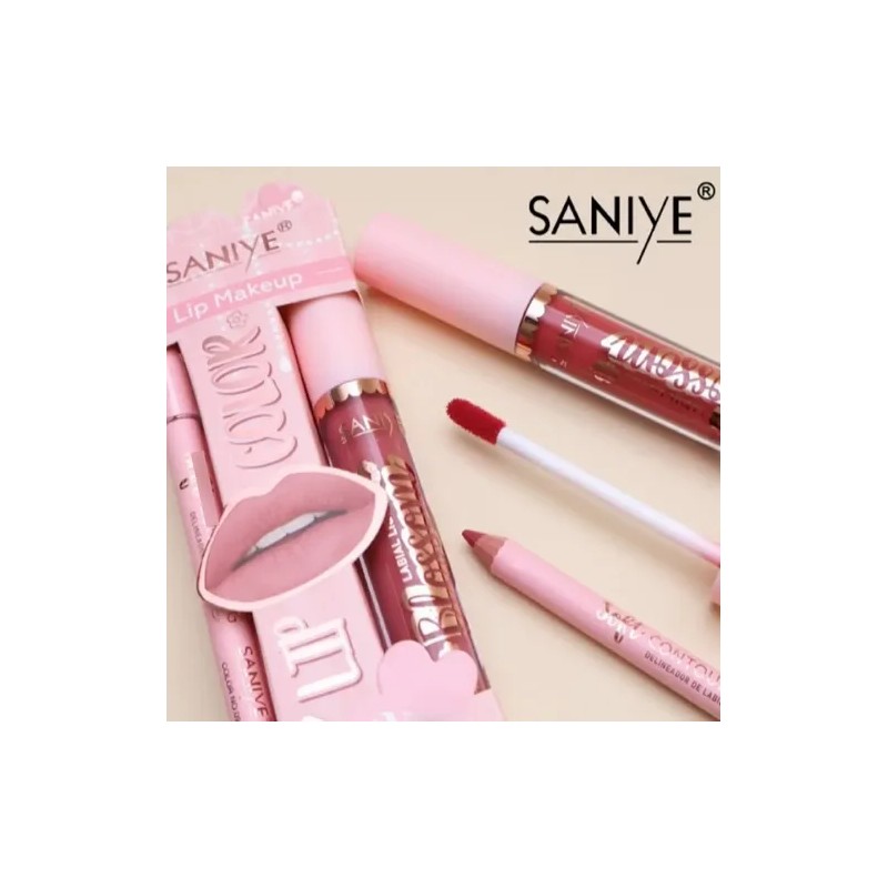 Increíble Labial Líquido Mate Y Delineador Kit De 12pzas