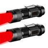 MVIOCS Red LED Flashlight, High Lumens, Ultra Bright Red Flashlight,