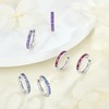 JIWOY Hoop Earrings 925 Sterling Silver Round Huggie Earring Created