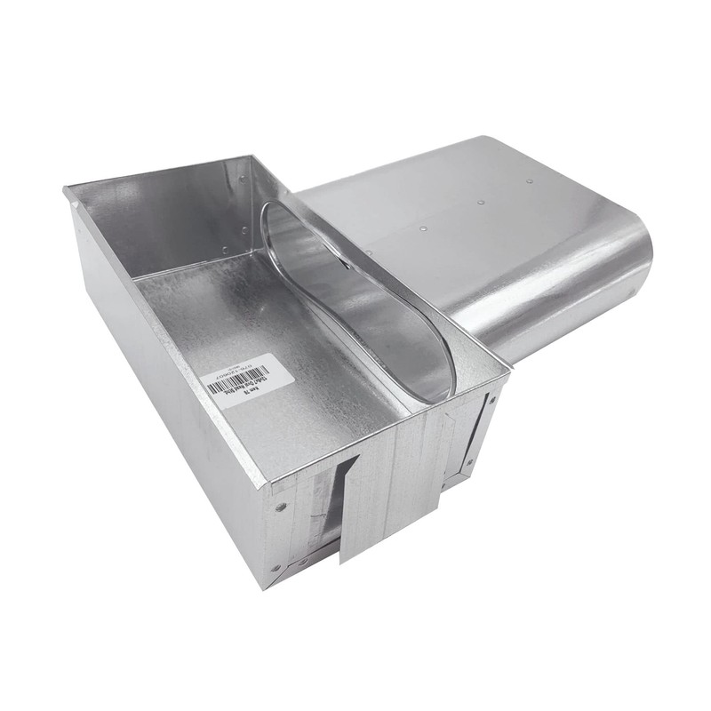 HVAC Premium Double Oval Stack Head 6" Throat Duct Fitting