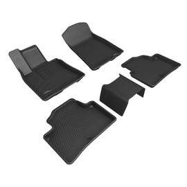 3D MAXpider Custom Fit Kagu Floor Mat (Black) Compatible with Genesis GV70 2022-2024 - Full Set