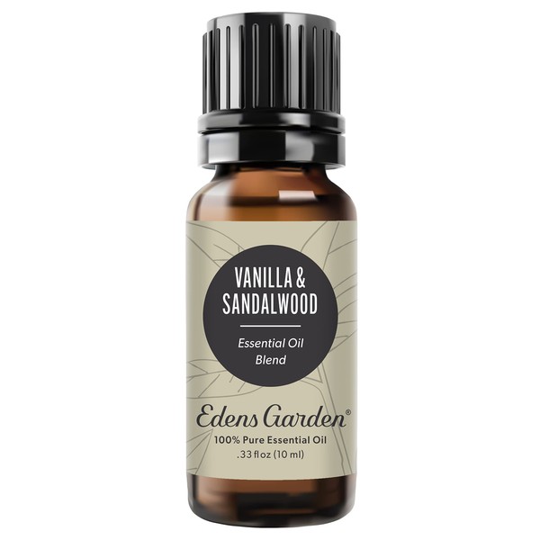 Edens Garden Vanilla Sandalwood Essential Oil Synergy Blend, 100% Pure Therapeutic Grade (Undiluted Natural/Homeopathic Aromatherapy Scented Essential Oil Blends) 10 ml