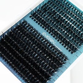 Lash Clusters DIY EyeLash Extension 320PCS, 0.07 C Curl 9-16MIX 30D 50D Curl Wispy Fluffy Cluster Lashes Extension, Individual DIY Single Lashes Cluster Extensions for Eyelash Extensions Beginners