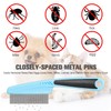 Flea Comb Removal Lice Combs Stainless Steel Fine Tooth Comb
