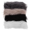 Operitacx 4pcs Faux Fur Fabric, 2 x 60 cm Fur for Mask, Fake Fur Fabric for Winter Costume Gnome Beard Fur Ball Carpet Pet Pad
