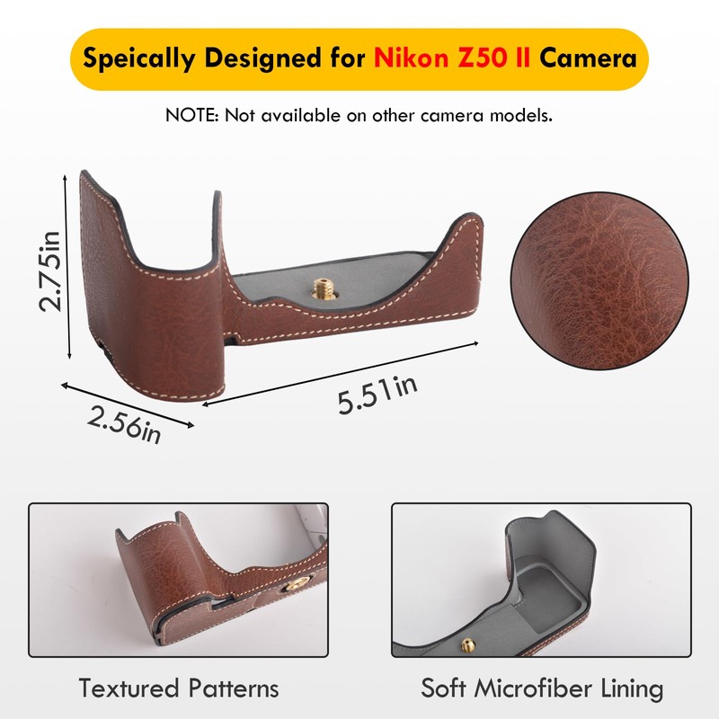 VOVMOEYA Protective Camera Case for Nikon Z50 II Mirrorless Camera,for