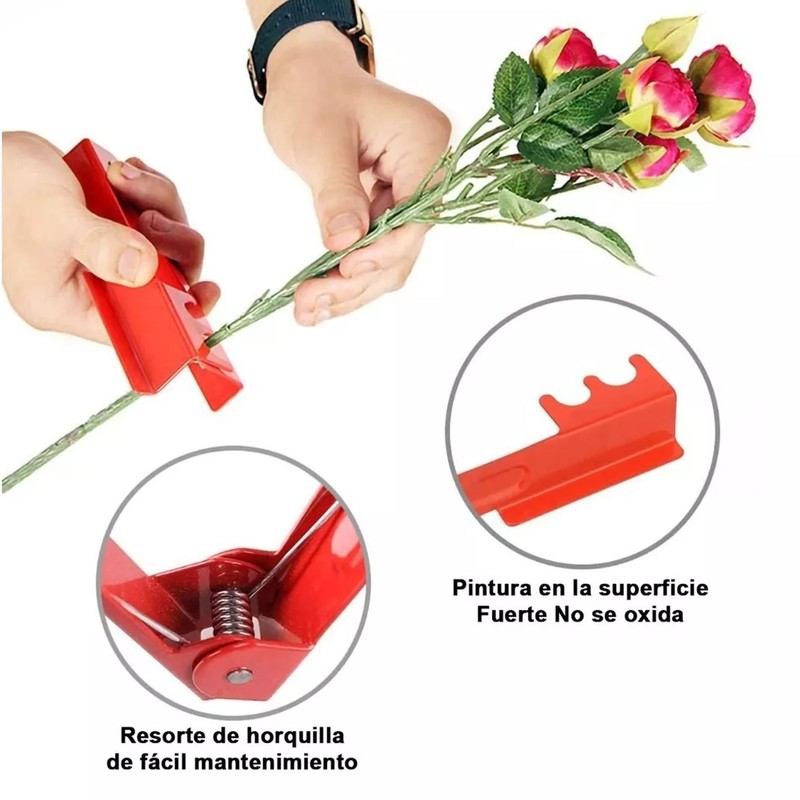 Flower Scissors Rose Stripper Thorn Remover Tool Garden Gloves Set
