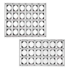 Kalomo 16 Inch Grill Heat Plates BBQ Grill Briquette Tray, Stainless Steel Ceramic Briquettes Heat shield Flame Tamer for Alfresco AAEP-26 AAEP-36 ARTP-36 AAEP36 ARTP36 Gas Grills