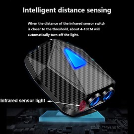 LZLRUN Animated Projection Welcome Light, Running Ice Fire Horse Door Welcome LED Light for Car