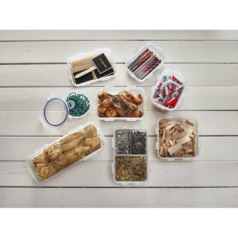 Lock & Lock HPL931 Round Storage Container - Clear/Blue, 100