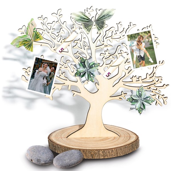 Tree of Life Decoration Wood, Sanlianzi Money Tree Gift Wedding