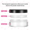 4 Pack 10ml/0.34oz Refillable Loose Powder Container Empty Makeup Powder