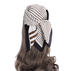 FAIRYGATE Halstuch Damen Bandana Seiden Tuch Quadrat Schal Quadrates Bedrucktes Ultifunktionstuch Kopftuch Schals & Tücher für Frauen Mädchen 70x70cm 93022