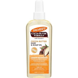Palmer's Cocoa Butter & Biotin Length Retention Hair and Scalp Oil, Aceite para Cabello y Raíces, Fortalece, Nutre y Restaura la Elasticidad y el Brillo, 150ml