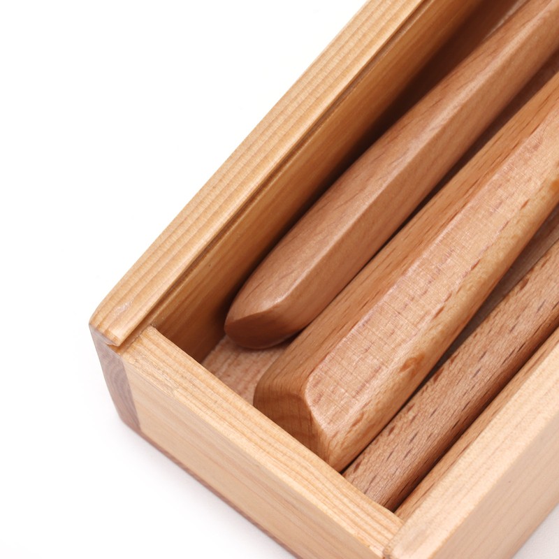 4Pcs/Set Chopsticks and Spoon Set Portable Wooden Tableware with Box