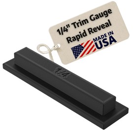 Rapid Reveal - Trim Reveal Tool - 1/4" Trim Gauge - Door Reveal Marking Tool - Durable ABS Plastic - Accurate Jamb Marking - Finish Carpentry & Woodworking Tool - Made in the USA (1/4 Inch Spacer)