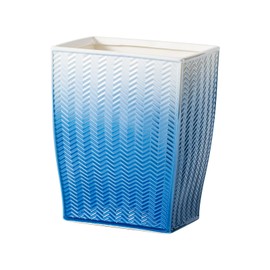 JOLOSK Bathroom Trash Can, Stylish Garbage Container Bin for Living Room, 1.32 Gallon/5 Liters Blue Small Trash Can, Waste Basket for Bathroom, Kitchen, Office, Bedroom-Room Decor