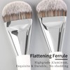 ENZO KEN Flat Foundation Brush, Oversized, Large Double-Sided Liquid Foundation