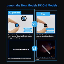 2 pcs Non-Fading LED Car Door Logo Lights Courtesy Projector Laser Welcome Light Ghost Shadow Accessories Puddle lamp Compatible with Forester Outback Ascent (AWD)