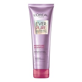 L’Oréal Paris Shampoo con hoja de romero Ever Pure Moisture, hidrata y cuida el color, para todo tipo de pelo teñido, sin Sulfatos, 250ml
