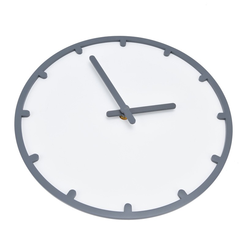 Wooden Wall Clock Silent Non Ticking Round Clock with Hook