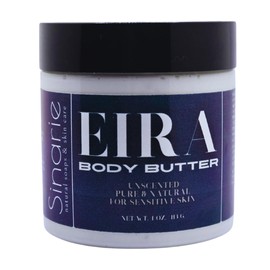 Sinarie Emulsified Body Butter - Luxurious Moisturizing Lotion with Shorea, Squalane, Coconut Oil & Kokum Butter, 4 oz (4 oz., Eira - Unscented)