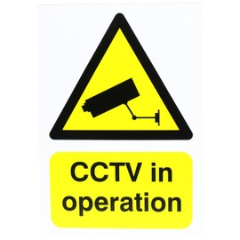 SIGNSLAB SR11221 GN00751R Warning Sign "CCTV In Operation", A5, PVC