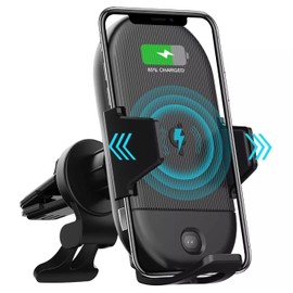 Car Wireless Charger Mount Air Vent Holder Compatible with Boost Mobile Celero 5G Plus (2024), Fast Charge Cradle Dock Auto Sensor 10W and 7.5W