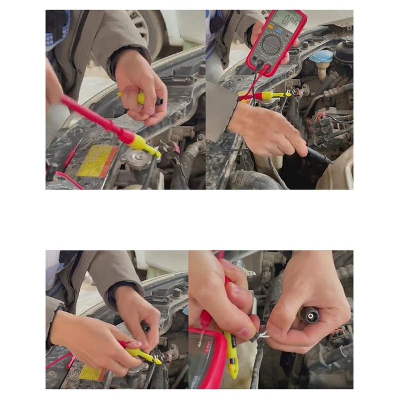 Veumoie 2 Pack Wire Piercing Probe Insulation Piercing Clip Probe