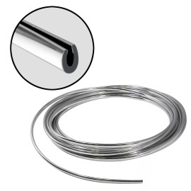Cowles Products Chrome Car Door Edge Guard Trim 10' Full Size U Shape