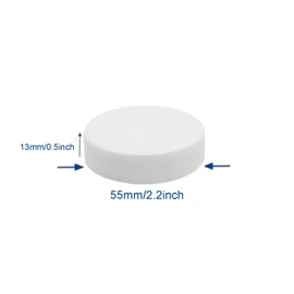 6-Pack Threaded Screw-On Caps for 3 & 5 Gallon Water Jugs - 53mm Leak-Proof Bottle Lids (white)