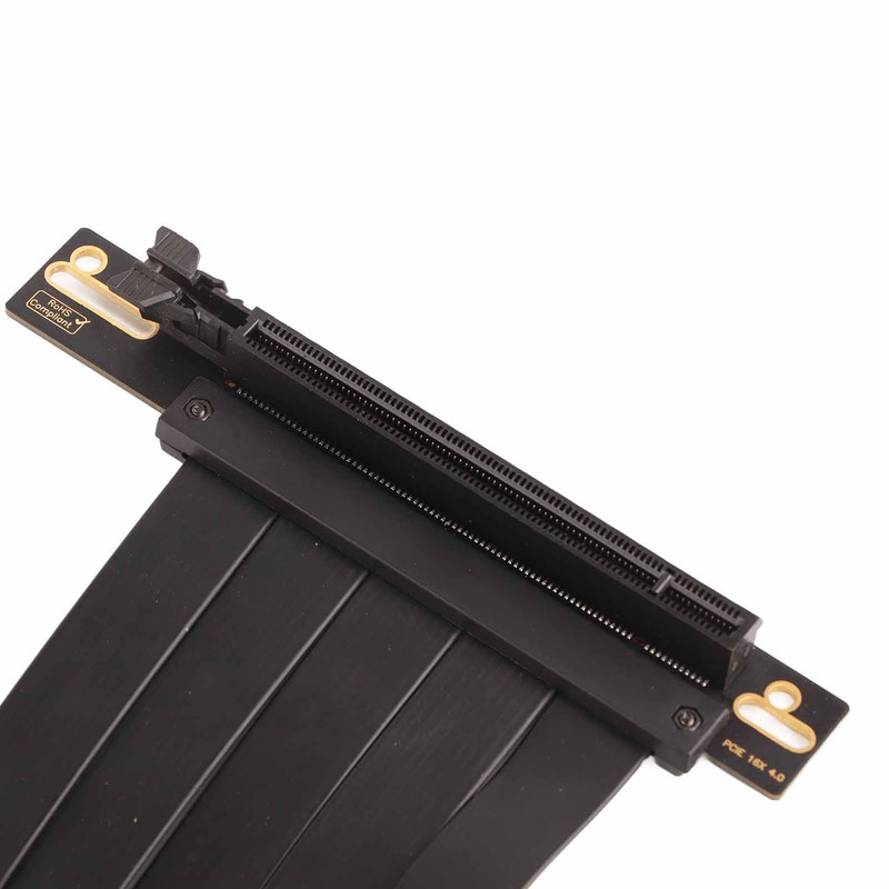 PCIE 4.0 X16 Riser Cable High Speed Flexible 90 Degree