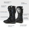 ILM Adult Motorcycle Boots Waterproof ATV Motorcross Dirt Blike for