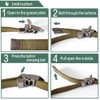 LKMY Tactical Men's Nylon Canvas Cotton US Army Belt Metal