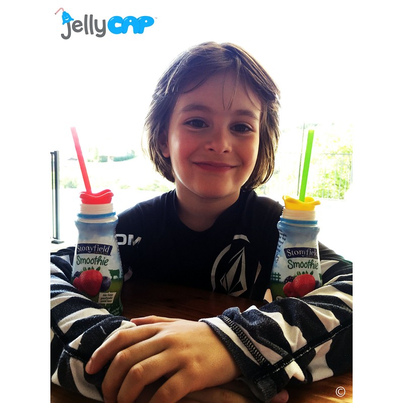 JellyCAP - One Drinking CAP, Any Bottle (3 Count) (Blue/Green/Yellow)