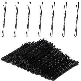 Classic Black Hair Pins Set of 300 pcs – Invisible Wavy Hair Clips for Women & Girls