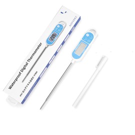 GXSTWU Thermometer, Waterproof, Digital Water Thermometer, Quick Reading, Washable, Rust Prevention, Maximum Minimum Temperature Memory, Hot Water Thermometer, Soil Thermometer, Waterproof