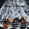 wymulot 1600 Sqft （After Streched with Holes） Uncut Giant Spider