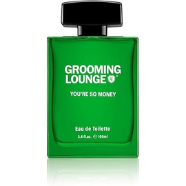 Grooming Lounge Men's Fagrances Eau de Best Perfume for Men - Features Energizing Notes of Lemon Bergamot Cardamom and Patchouli - Travel Size Perfume 3.4oz (You're So Money)
