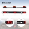 Partsam Red Clearance ID BAR Marker Light 3 Light 9