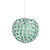 Modern Round Globe Easy Fit Pendant Shade with Small Forest