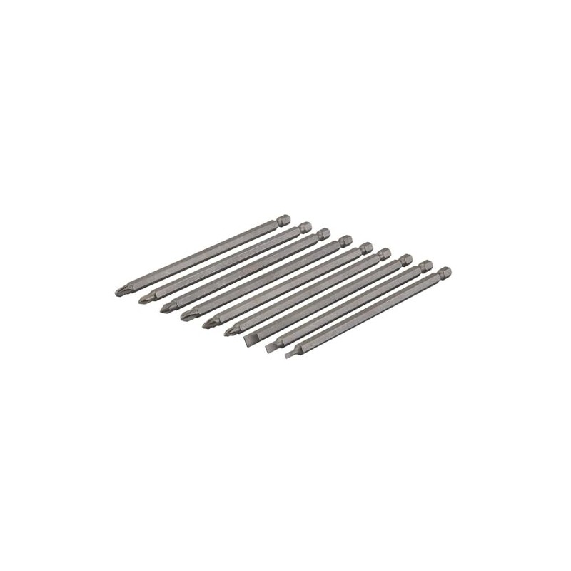 Silverline SB08 Extra-Long Power Bit Set 9pce 150 mm