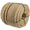 JEUIHAU 100 Feet 1/2 Inch Jute Rope Natural Sisal Fiber