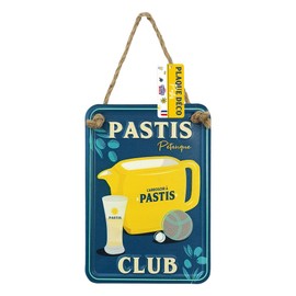 Pastis Boccia Club Blechschild Vintage Deko 20 x 14 cm
