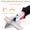 LeafLux Miter Shears for Wood Trim, Adjustable 45 to 135