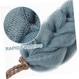 Healvian 4pcs Stretchy Exfoliating Bath Back Scrubber for Women Men Sponge Back Rub Strip Shower Body Washing Brush Skincare Tool