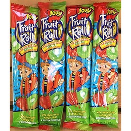 0.75oz Jovy Fruit Roll Snack, Strawberry Kiwi (4 Packets Per Order)