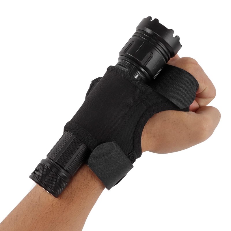 Kodrily Wrist Flashlight Holster, Diving Torch Arm Holder Mount, Nylon